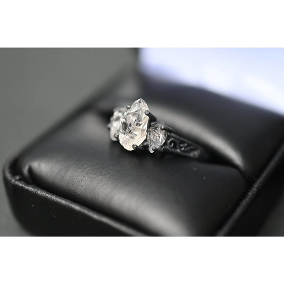 Art deco ring promise anniversary gift for women size 3 4 5 6 7 8 9 10 1… - Picture 8 of 10